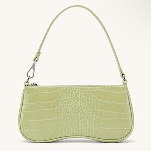JW PEI Eva Shoulder Bag - Sage Green Croc